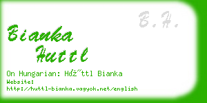 bianka huttl business card